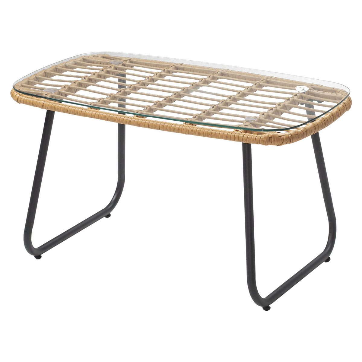 GARTENMÖBEL Tiga Creme 4 Plätze - Beige, Kunststoff - Happy Garden