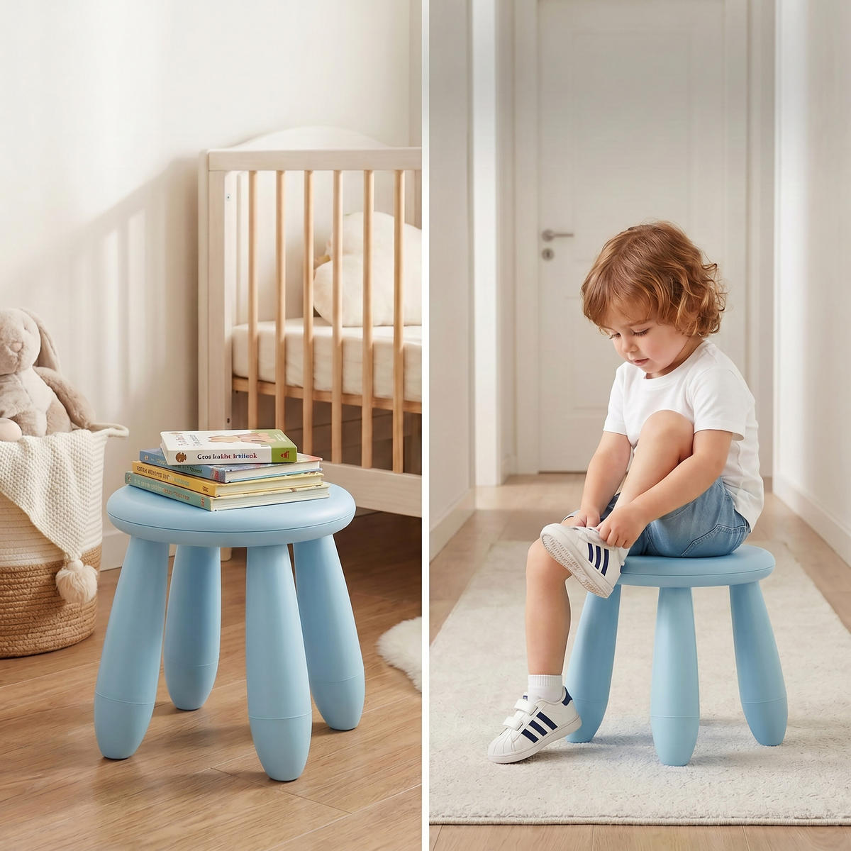 STOLIČKA Modrá plastová 26 cm - modrá, plast (28/26/28cm) - Relaxdays