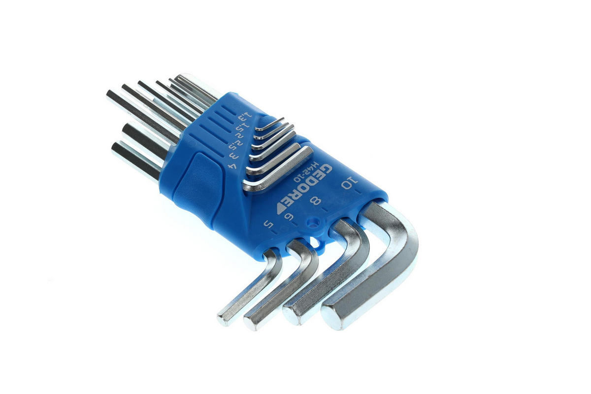 H 42-10 WINKELSCHRAUBENDREHER-SATZ IM HALTER 10-TEILIG 1,3-10 MM - Multicolor, Kunststoff/Metall (8/13cm) - Gedore