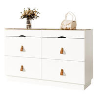 SIDEBOARD se skleněnou deskou, 120/40/78 cm, bílá, 6 zásuvek - bílá, kompozitní dřevo (120/78/40cm) - Modenvie