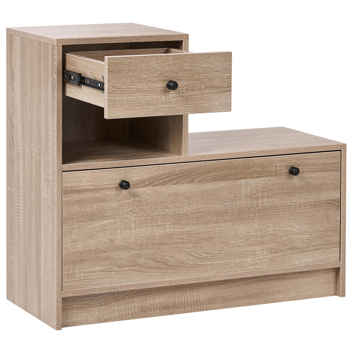 SET HOL maro deschis Cooma - maro/maro deschis, compozit lemnos (77/70/35cm) - Beliani