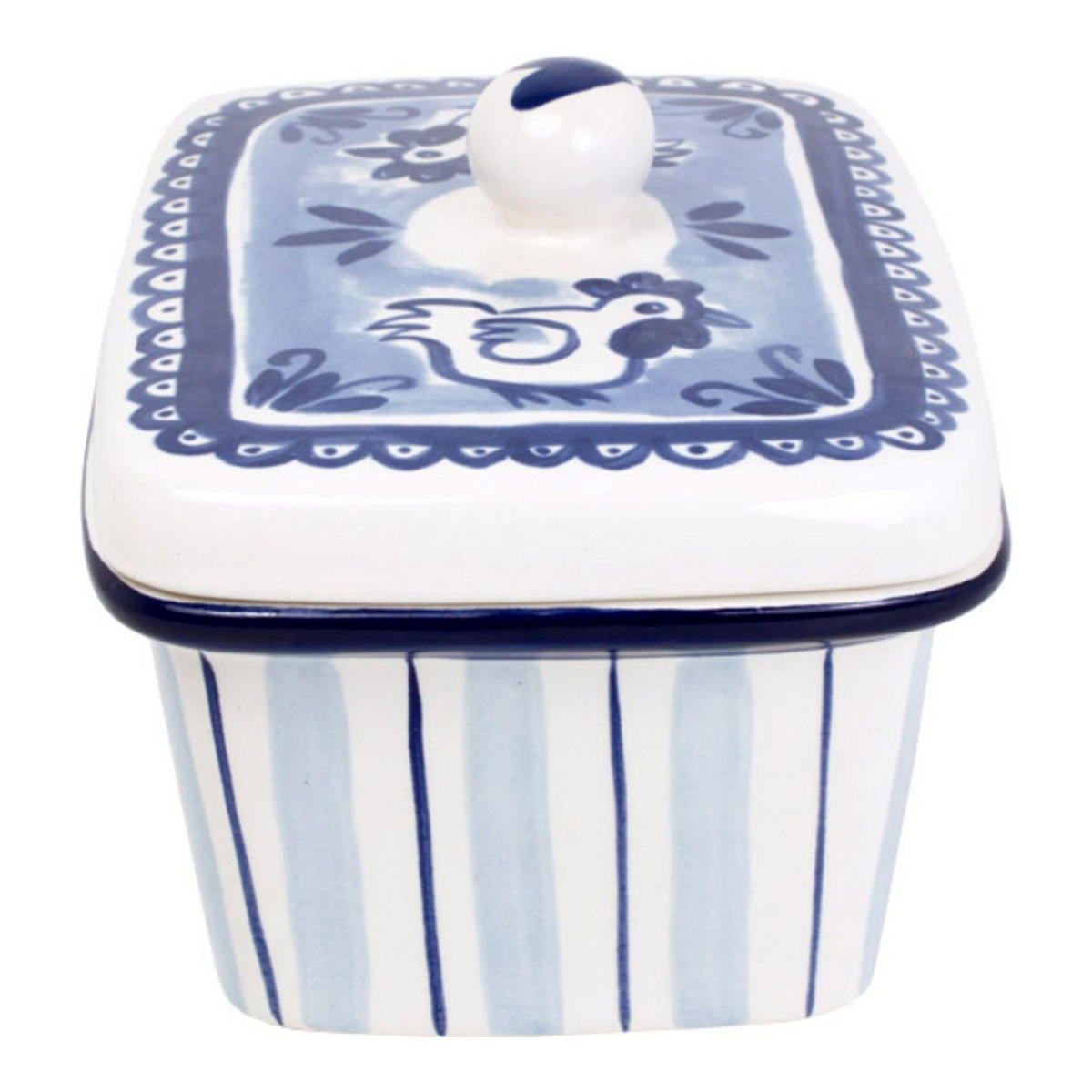 BUTTERDOSE Delfts Blond in Blau - Blau, Keramik (0.1/0.1/0.1cm) - Blond Amsterdam
