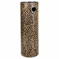 SCHIRMSTÄNDER aus Capiz, schwarz, 20x56cm - Schwarz, Holzwerkstoff (20/56/20cm) - Wanderlust