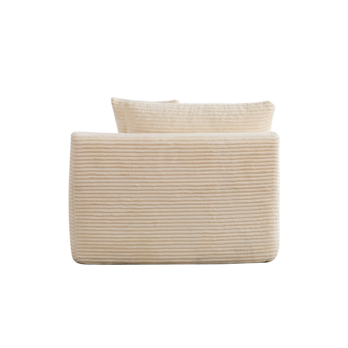 SOFAELEMENT 174/100/74.5 cm Elfenbein mit rutschfestem Boden - Ecru, Textil (100/74.5/174cm) - Oxeza