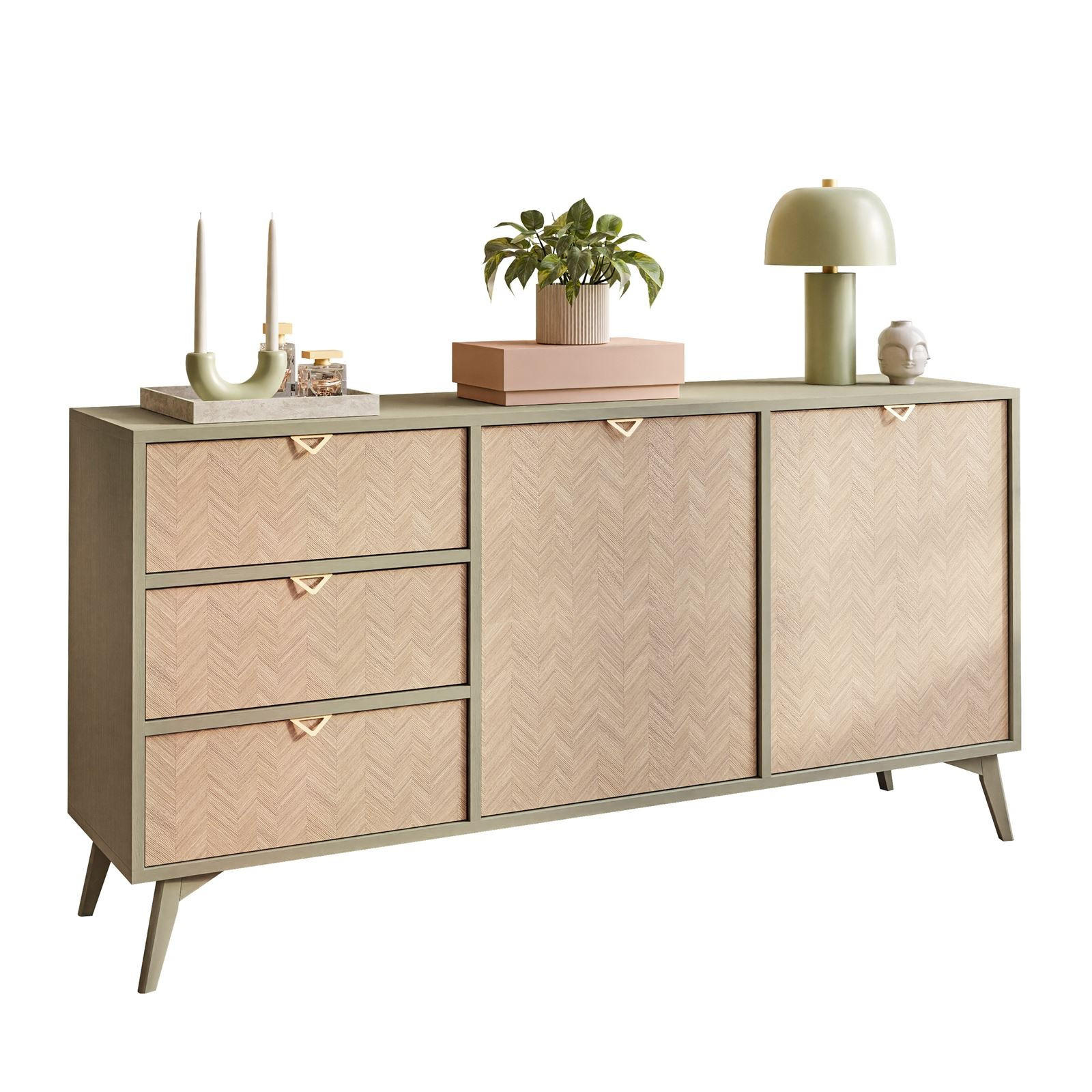 Lookway Kommode Eukalyptusholz 158x80x38 cm