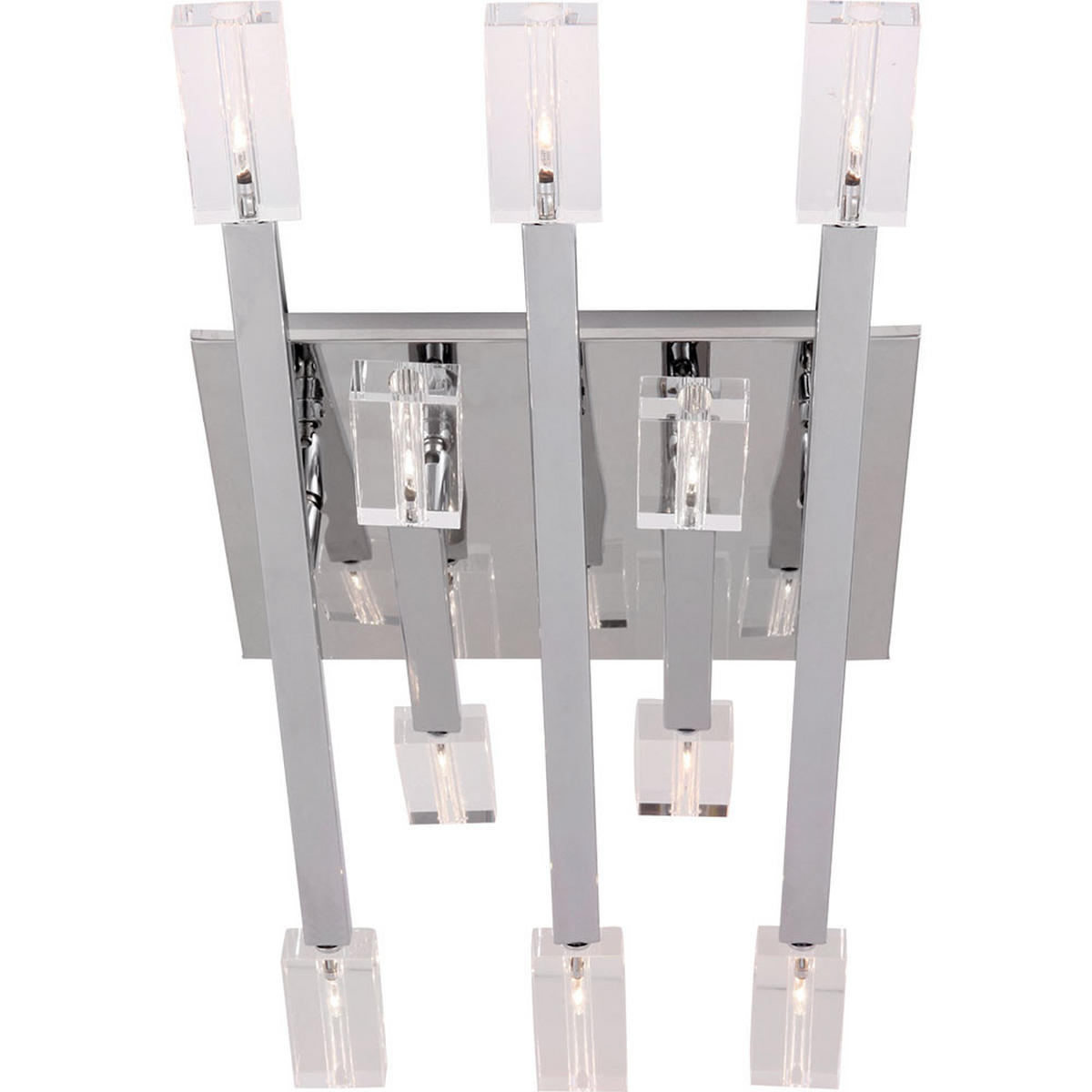 LED DECKENLEUCHTE TRIBAL Glas Silber - Silberfarben, Glas (51.5/28/11cm) - Globo Lighting