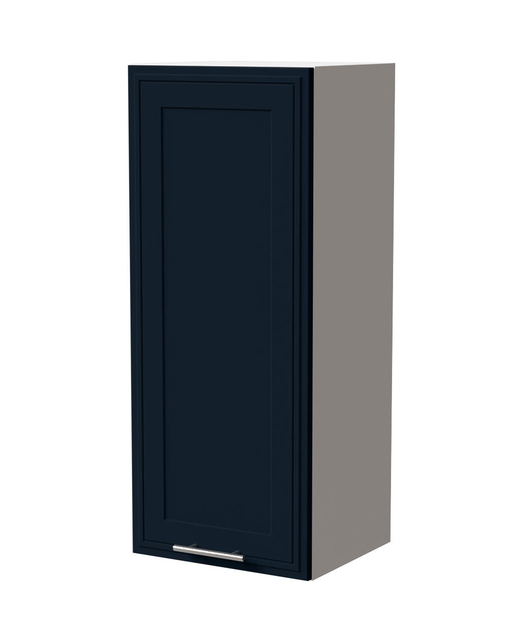 HÄNGESCHRANK Salo W4/40 Weiß / Indigo Matt 40 / 32,5 / 96cm - Weiß/Dunkelblau, Holz/Holzwerkstoff (40/96/32.5cm) - Feldmann-Wohnen
