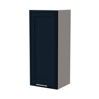 HÄNGESCHRANK Salo W4/40 Weiß / Indigo Matt 40 / 32,5 / 96cm - Weiß/Dunkelblau, Holz/Holzwerkstoff (40/96/32.5cm) - Feldmann-Wohnen