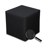 SITZWÜRFEL / Siège Pouf - Graphite, 40X40X40 Cm, Assise Rembourrée, Confortable Pour Salon, Chambre Ou Bureau - Schwarz, Textil (41/41/40cm) - Best For Home