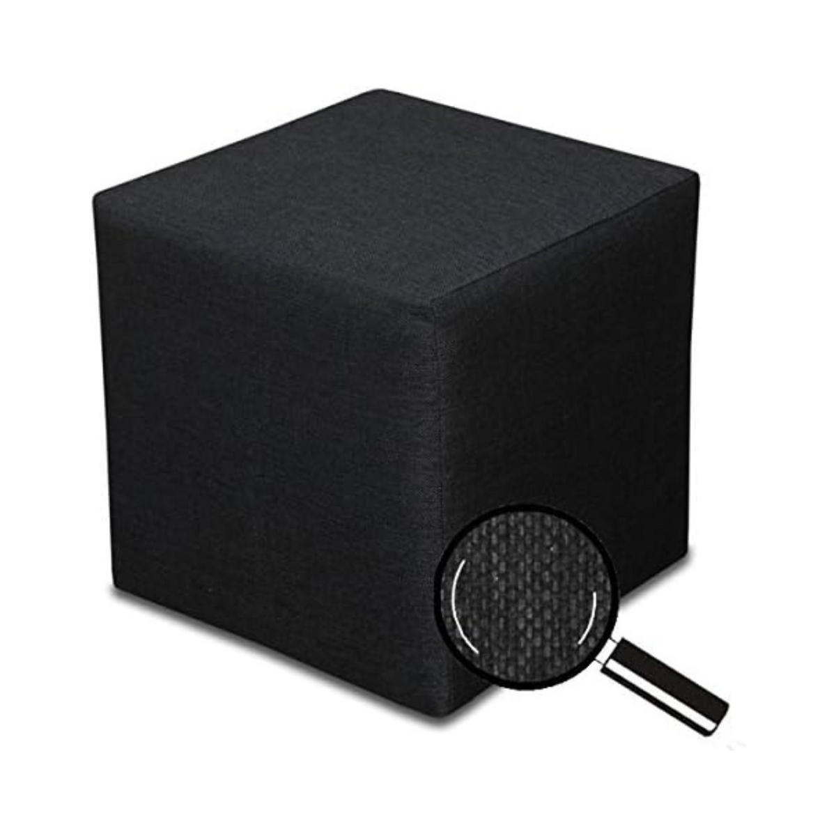 SITZWÜRFEL / Siège Pouf - Graphite, 40X40X40 Cm, Assise Rembourrée, Confortable Pour Salon, Chambre Ou Bureau - Schwarz, Textil (41/41/40cm) - Best For Home