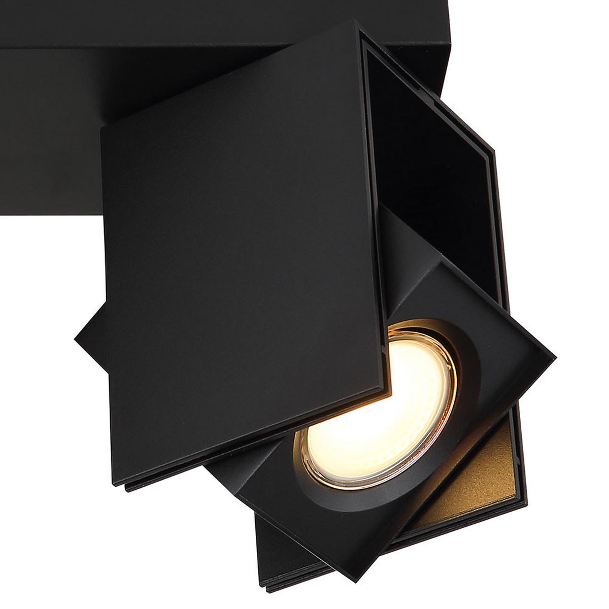 LED DECKENLEUCHTE RORY Schwarz Metall - Schwarz, Metall (25.6/8.4/15.7cm) - Globo Lighting
