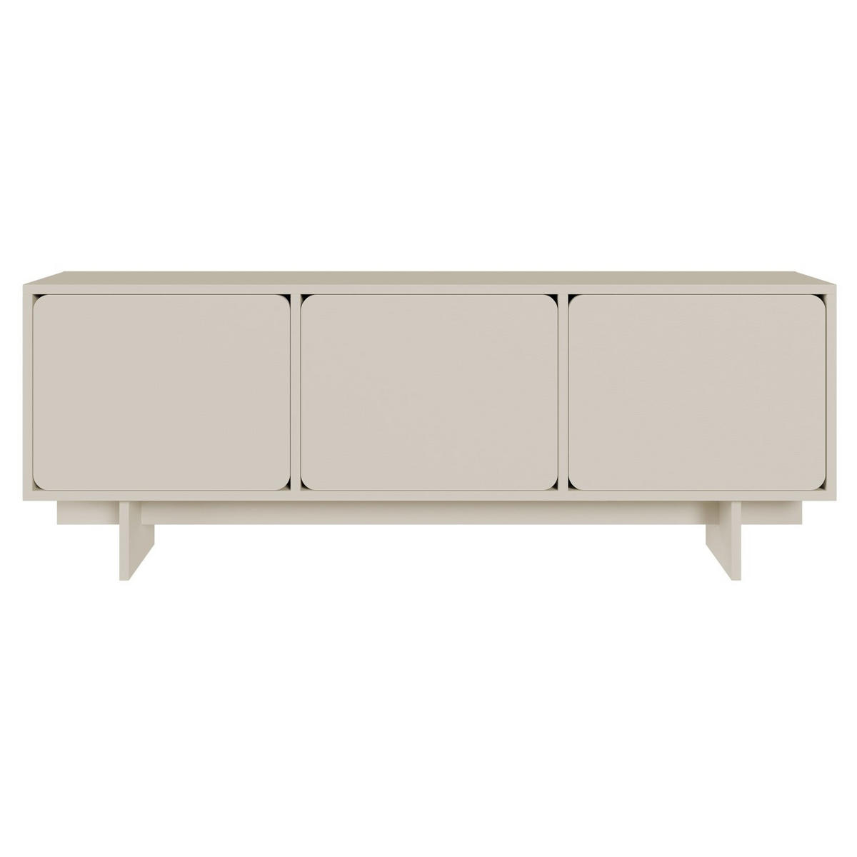 TV-LOWBOARD Wuwu Greige 150 cm - Taupe, Holzwerkstoff (150.4/55/35cm) - Selsey
