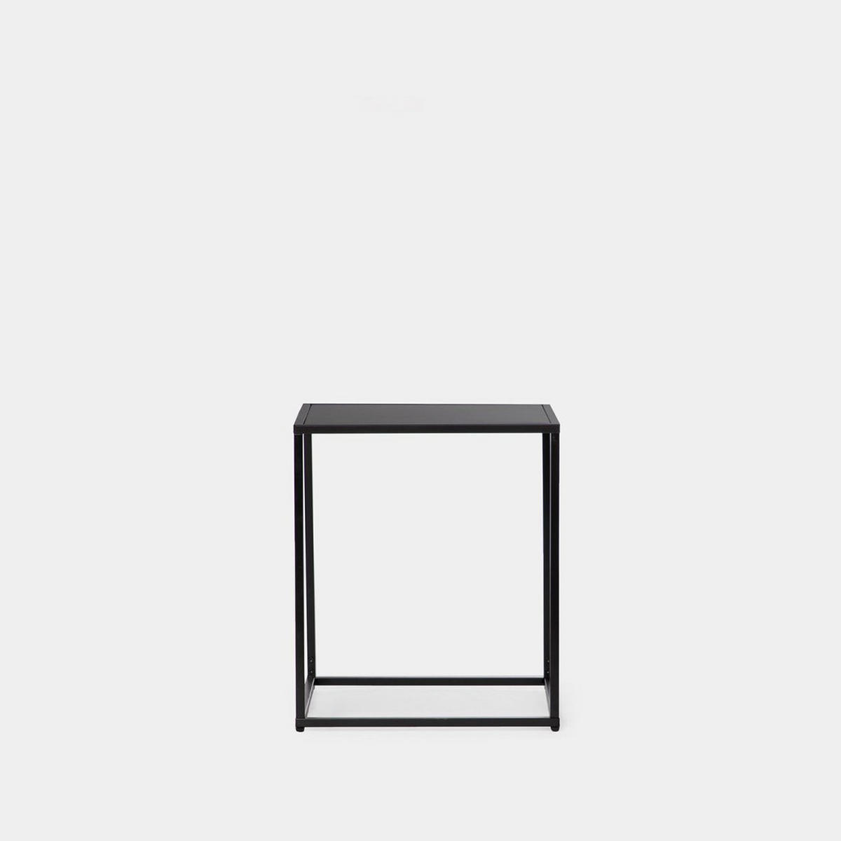 BEISTELLTISCH Ida Schwarz 45 cm x 53 cm - Schwarz, Metall (45/45/53cm) - Klast Home