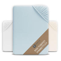 SPANNBETTTUCH Basic Jersey hellblau, 90x190 cm - 100x200 cm - Hellblau, Textil (100/200cm) - biberna Sleep & Protect
