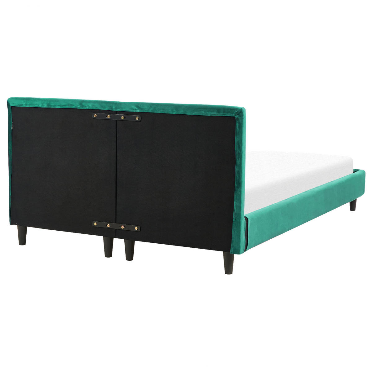 PAT TAPIȚAT 140/200cm verde închis Fitou - verde închis, material textil (140/200cm) - Beliani