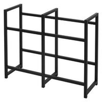 GETRÄNKEKISTENREGAL - Schwarz, Metall (31/75.5/91cm) - ML-DESIGN