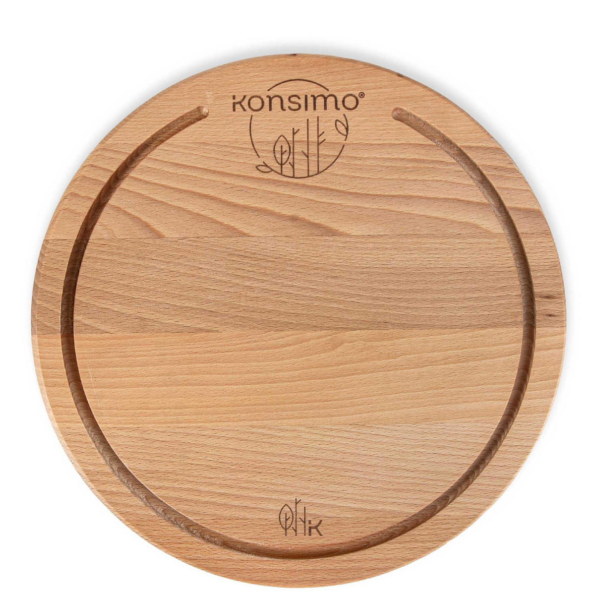 SCHNEIDEBRETT Holz Buche geölt LESTE - Buchefarben, Holz (25/25cm) - KONSIMO®