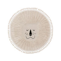 KINDERTEPPICH Momo Cream ø 120 cm rund - Beige, Naturmaterialien/Textil (120/1cm) - KUNSTLOFT