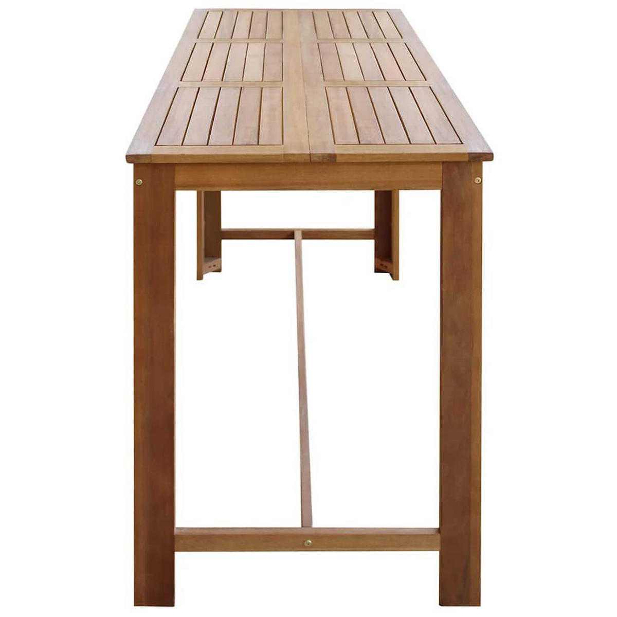 BARTISCH Massivholz Akazie 150/70/105 Cm - Braun, Holz (150/70/105cm) - vidaXL