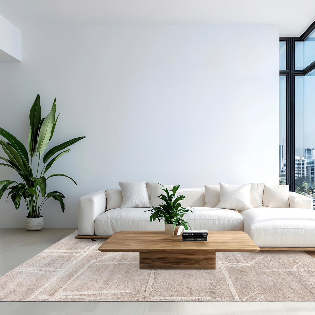 MAZOVIA TEPPICH SE24A - Creme - 200 x 300 cm - Beige/Creme, Textil (200/300cm) - Mazovia