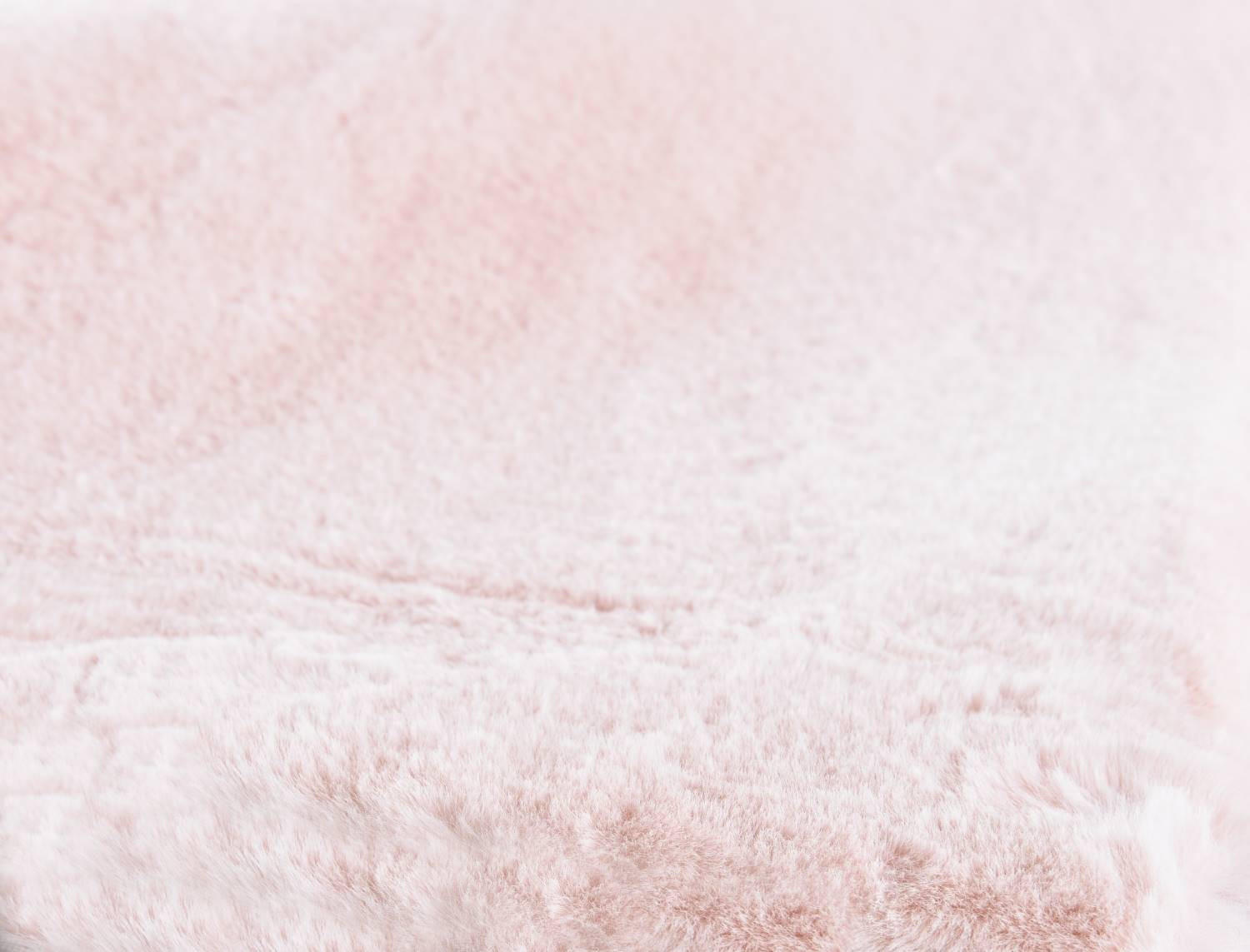 KUNSTFELLTEPPICH Chiara 90x90 cm - Rosa, Textil (90/90cm) - Gino Falcone