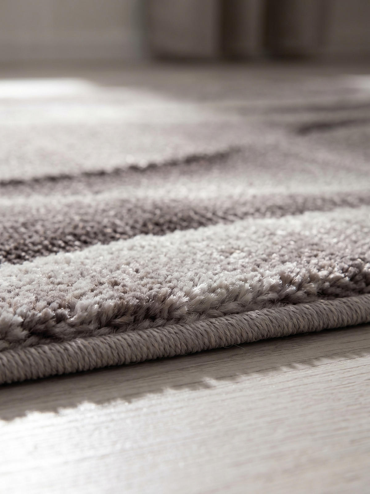 KURZFLORTEPPICH DRAU, mit Farbverlauf, Braun, 80 x 300 cm - Braun, Textil (80/300cm) - KADIMA DESIGN