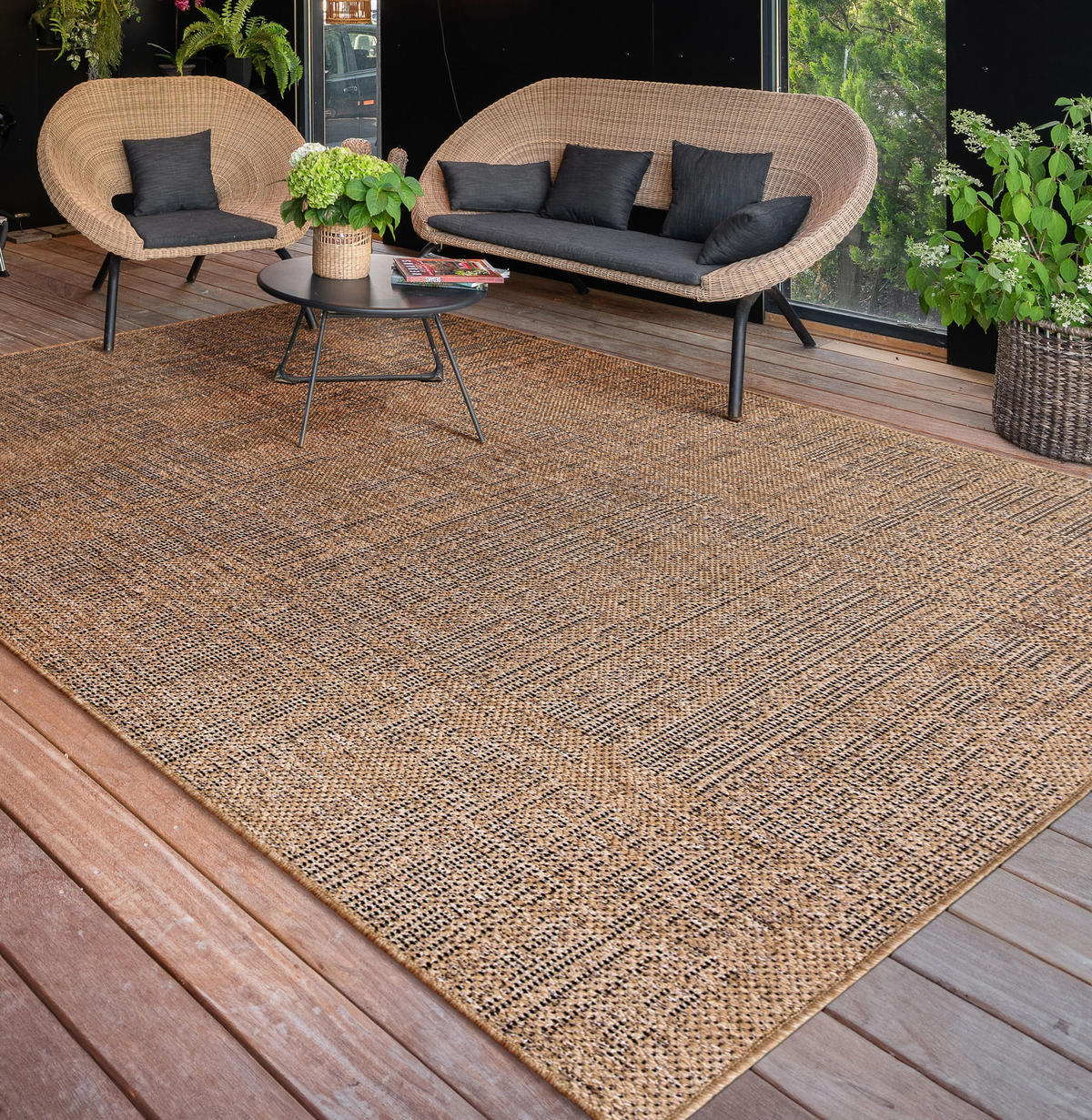 OUTDOORTEPPICH 80/150 cm Aachen 783 - Beige, Textil (80/150cm) - Paco Home