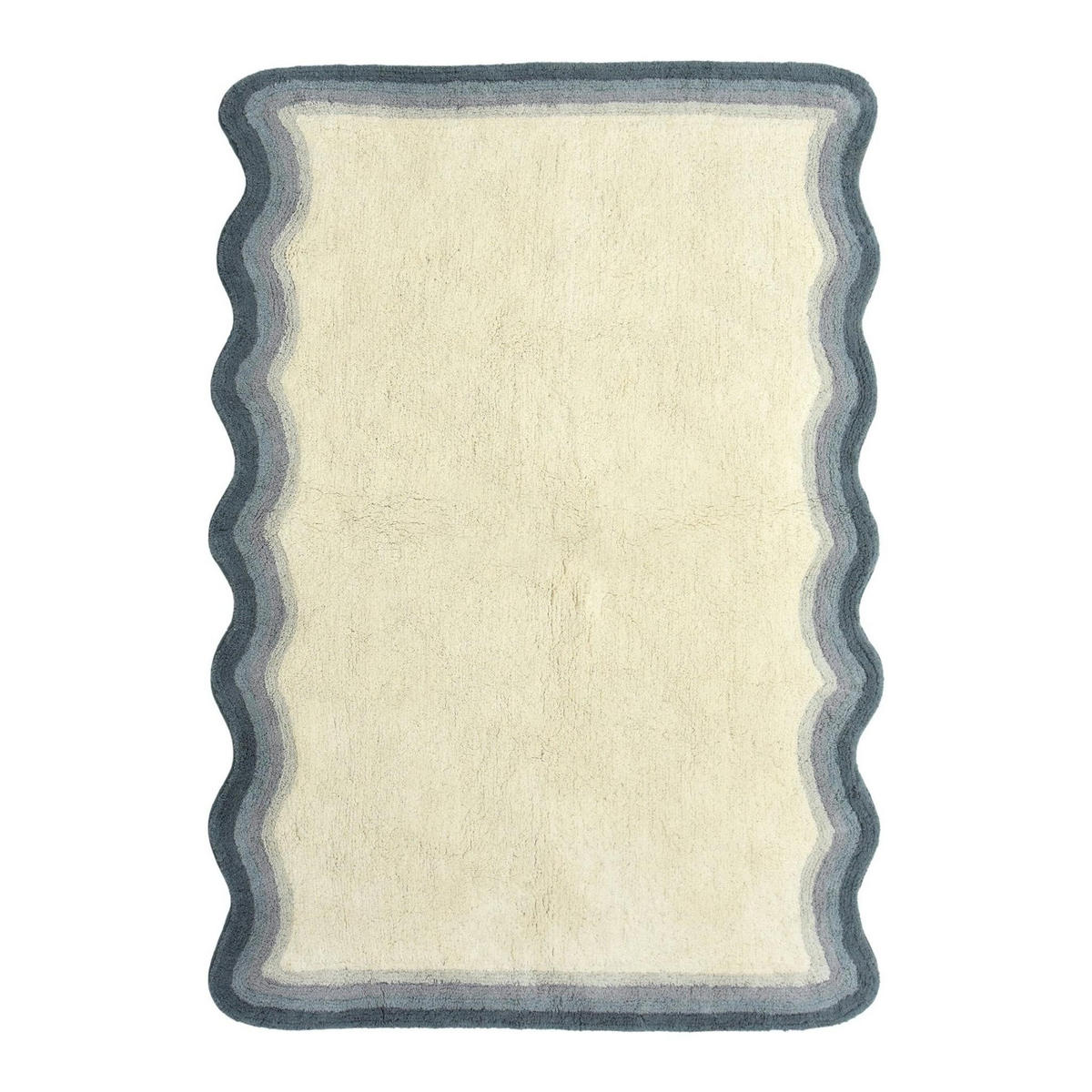 KINDERTEPPICH aus maschinenwaschbarer Baumwolle blau - Blau, Naturmaterialien (200/290cm) - AFK Living