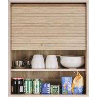 KÜCHENOBERSCHRANK mit Rolladentür 35/60/72cm - Eichefarben, Holzwerkstoff (60/72/35cm) - Simmob