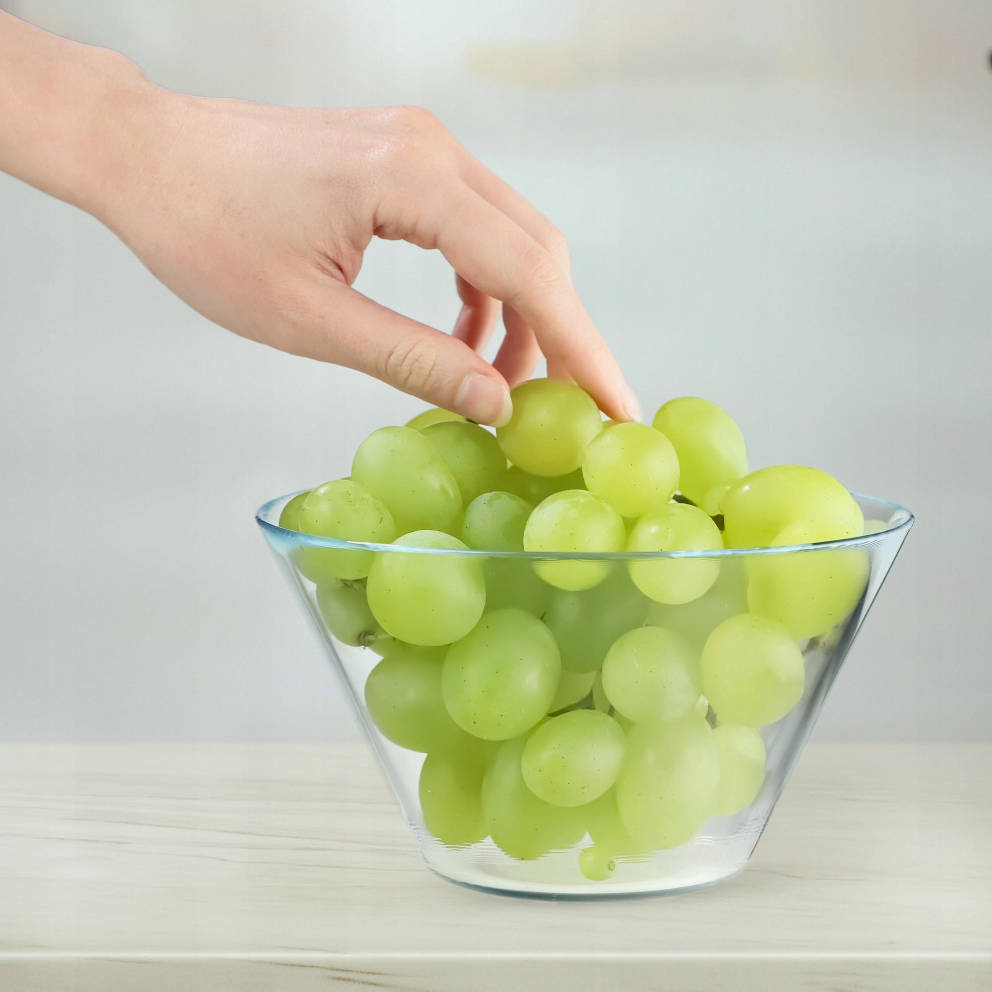 SALATSCHÜSSEL für Snacks, 17 cm, 1 Stück - Transparent, Glas (17cm) - KADAX