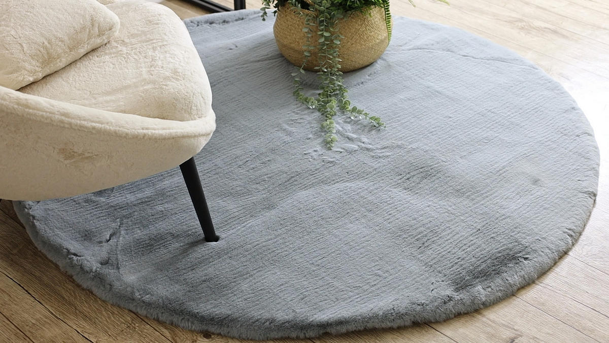 TEPPICH Teddy New 200 cm - Silberfarben, Textil (200/200cm) - rugsX