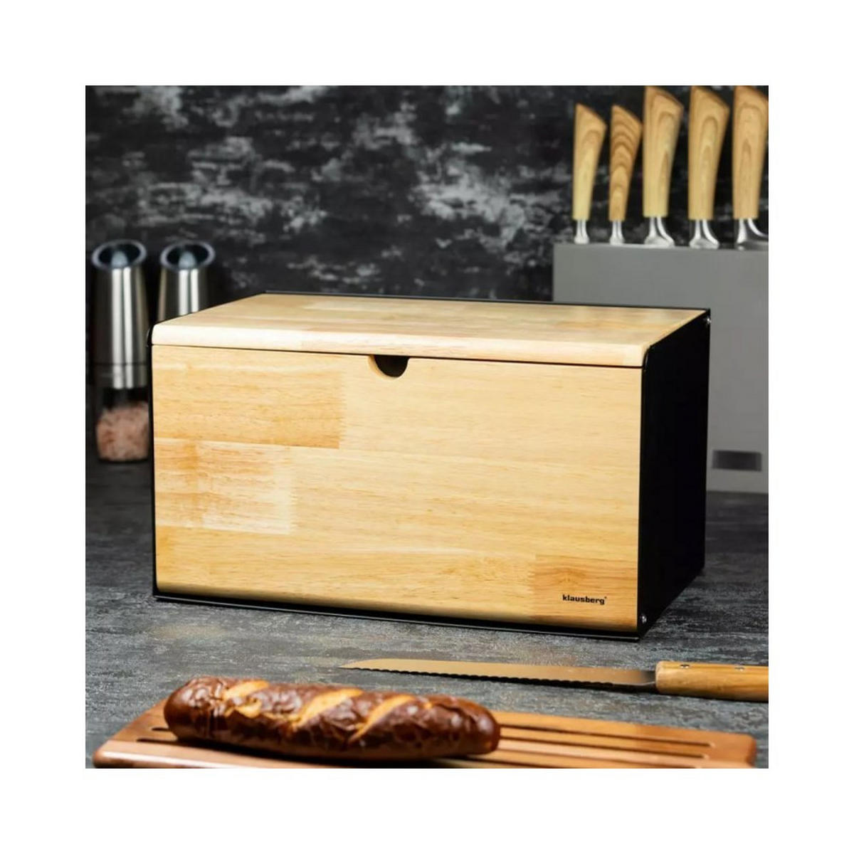 BROTKASTEN Beige 20/35/21 cm 7641 - Beige, Holz (35/21/20cm) - Klausberg 