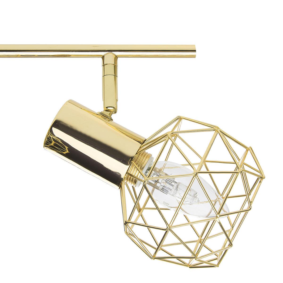 DECKENLEUCHTE Chenab 58x12x17 cm - Goldfarben, Metall (58/17/12cm) - Beliani