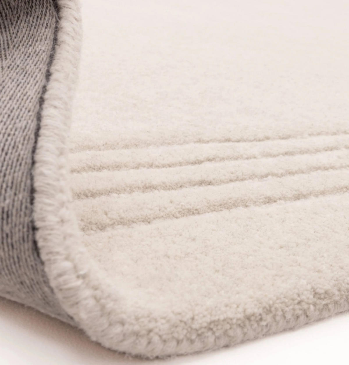 TEPPICH modern reine Wolle LORO Weiß 120 x 170 cm - Weiß, Naturmaterialien (120/170cm) - Novatrend