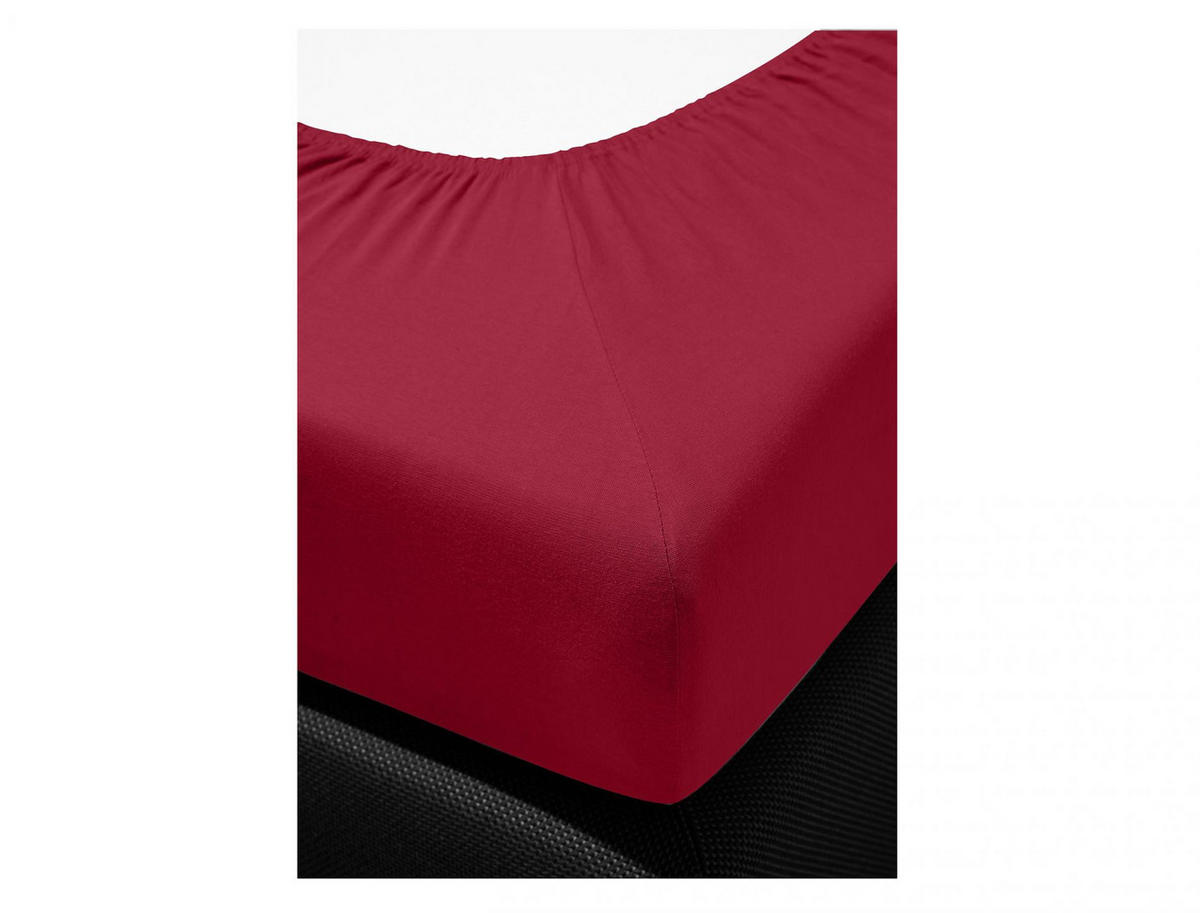 SPANNBETTTUCH JUPITER 0008 - Rot, Textil (190/200cm) - Irisette