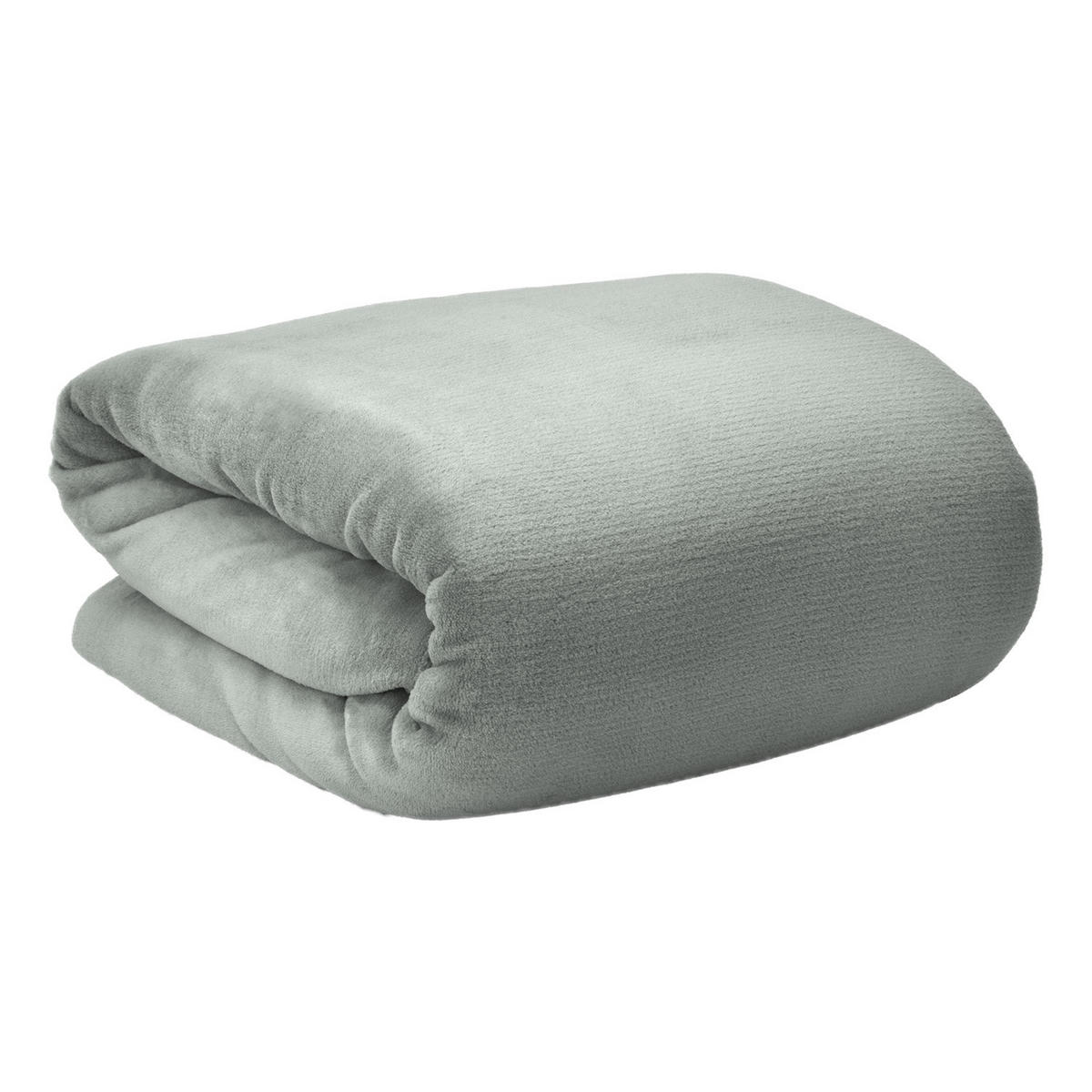 DECKE Aurelia 150/200 cm Hellgrau - Hellgrau, Textil (200/150cm) - Beautissu 