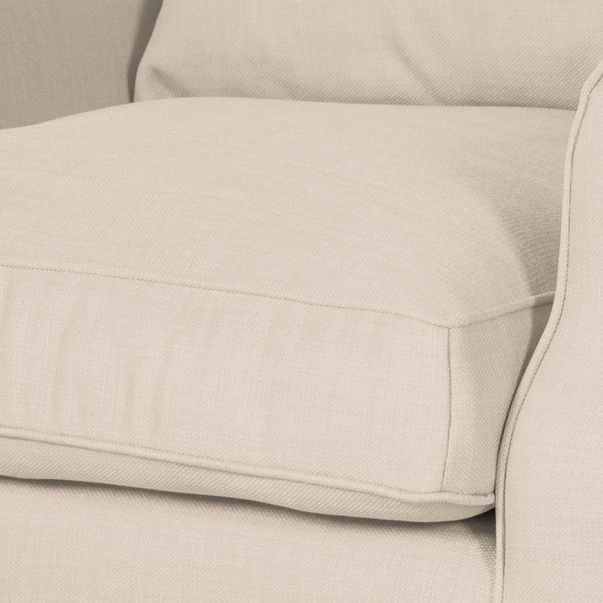 OHRENSESSEL - Webstoff, Beige - Beige, Textil (93/93/87cm) - home24