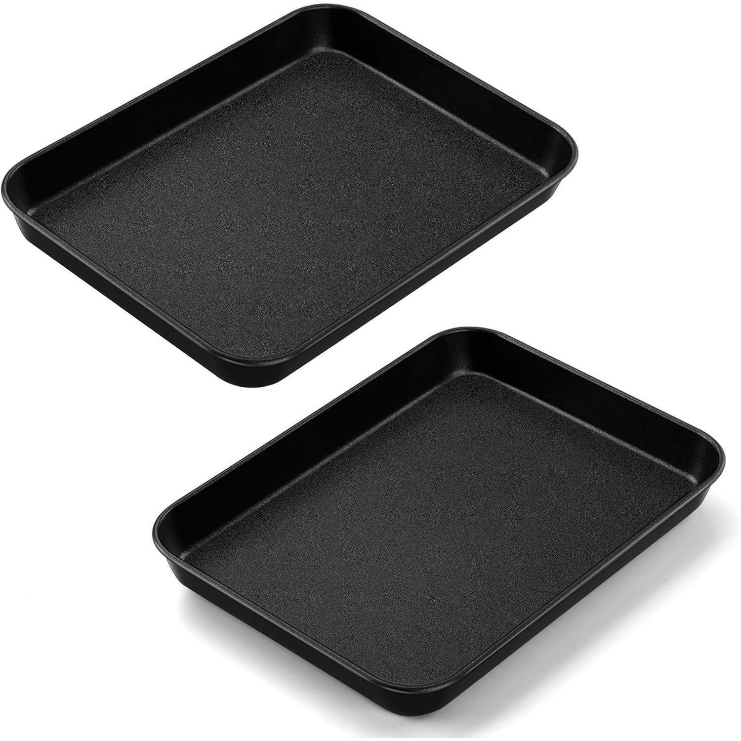 BACKBLECH 2er Set Antihaftbeschichtet 40.5 x 30.5 cm - Schwarz, Metall (17.7/2.5/23.7cm)