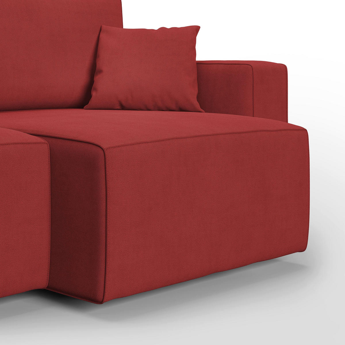 LINEARSOFA Morfeo - Rot, Textil (180/86/99cm) - Divani.store