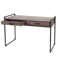 SCHREIBTISCH rechteck Wildeiche Dekor - Wildeiche, Metall (61/117/75cm) - MCW