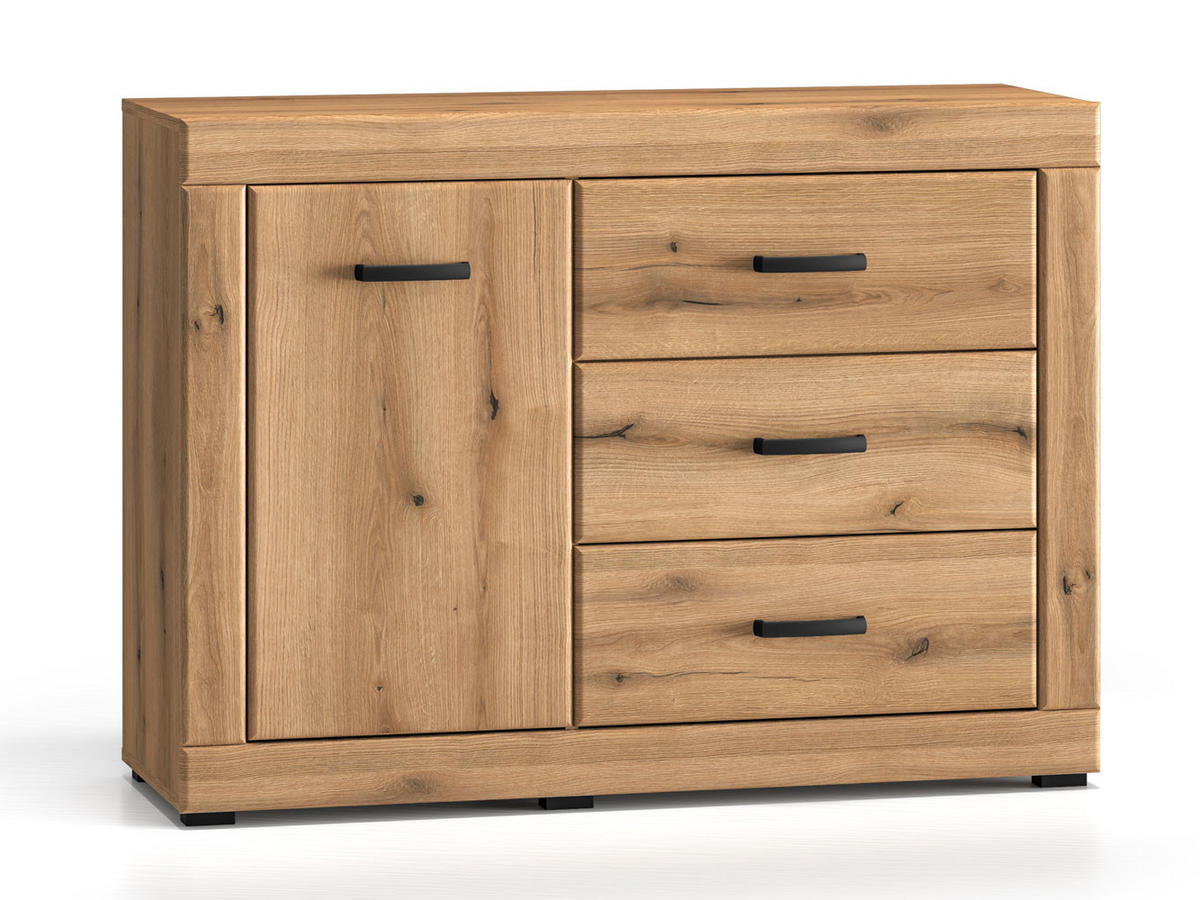 KOMMODE Dora Evoke Eiche 116 / 40 / 85 cm - Eichefarben, Holz/Holzwerkstoff (116/85/40cm) - Feldmann-Wohnen