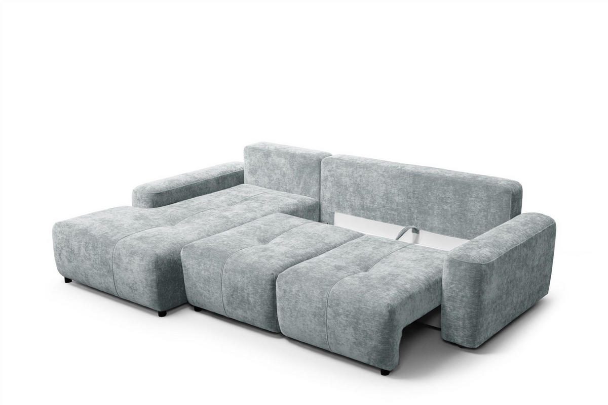 ECKSOFA Argos In Vibe - Blaugrau, Holzwerkstoff/Textil (170/267cm) - Fun Möbel