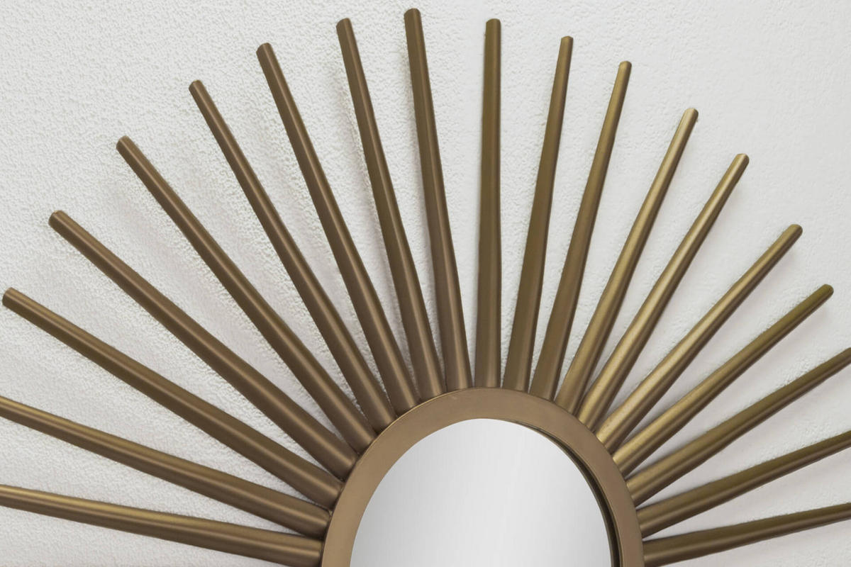 WANDSPIEGEL Gold 92/92 cm - Goldfarben, Metall (7.1/92/3cm) - KUNSTLOFT