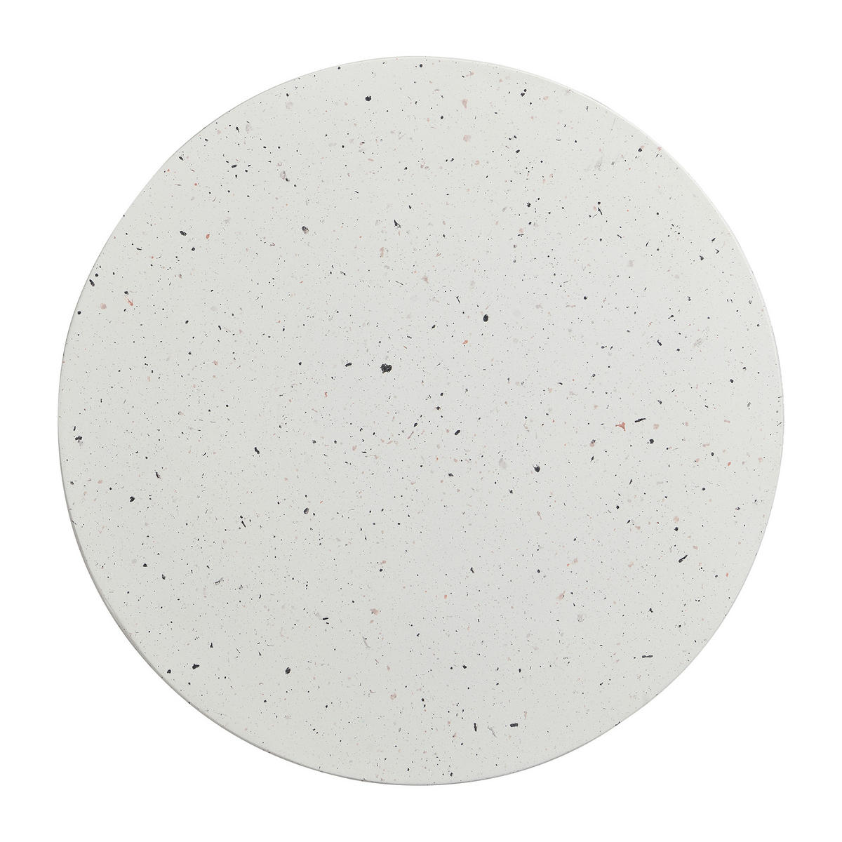 GARTEN BEISTELLTISCH MgO Terrazzo Weiß - Weiß, Metall (45/45/52.5cm) - ComfortXL