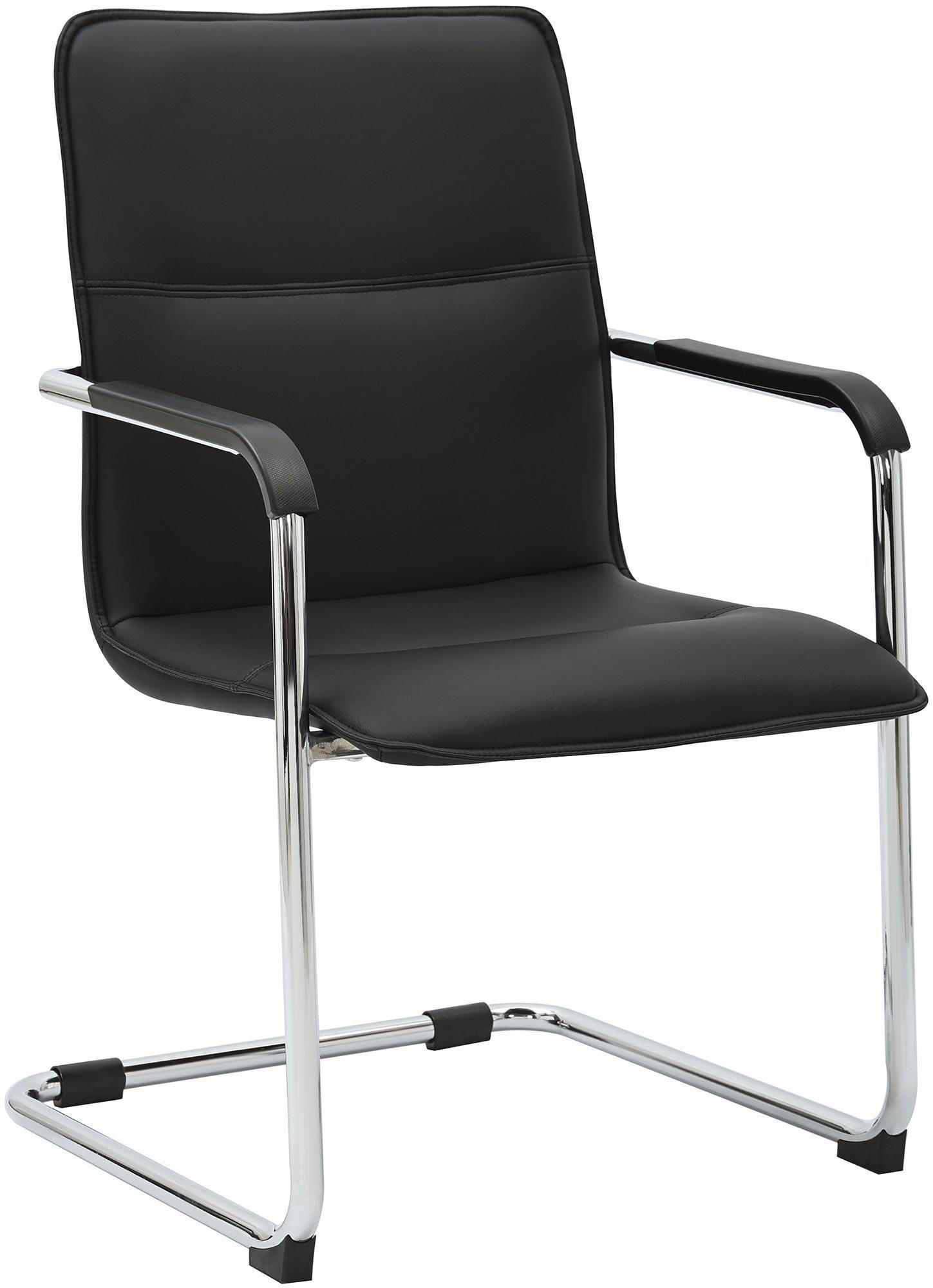 SCHWINGSTUHL Lederlook Schwarz - Schwarz, Textil/Metall (57/92/59cm) - CLP