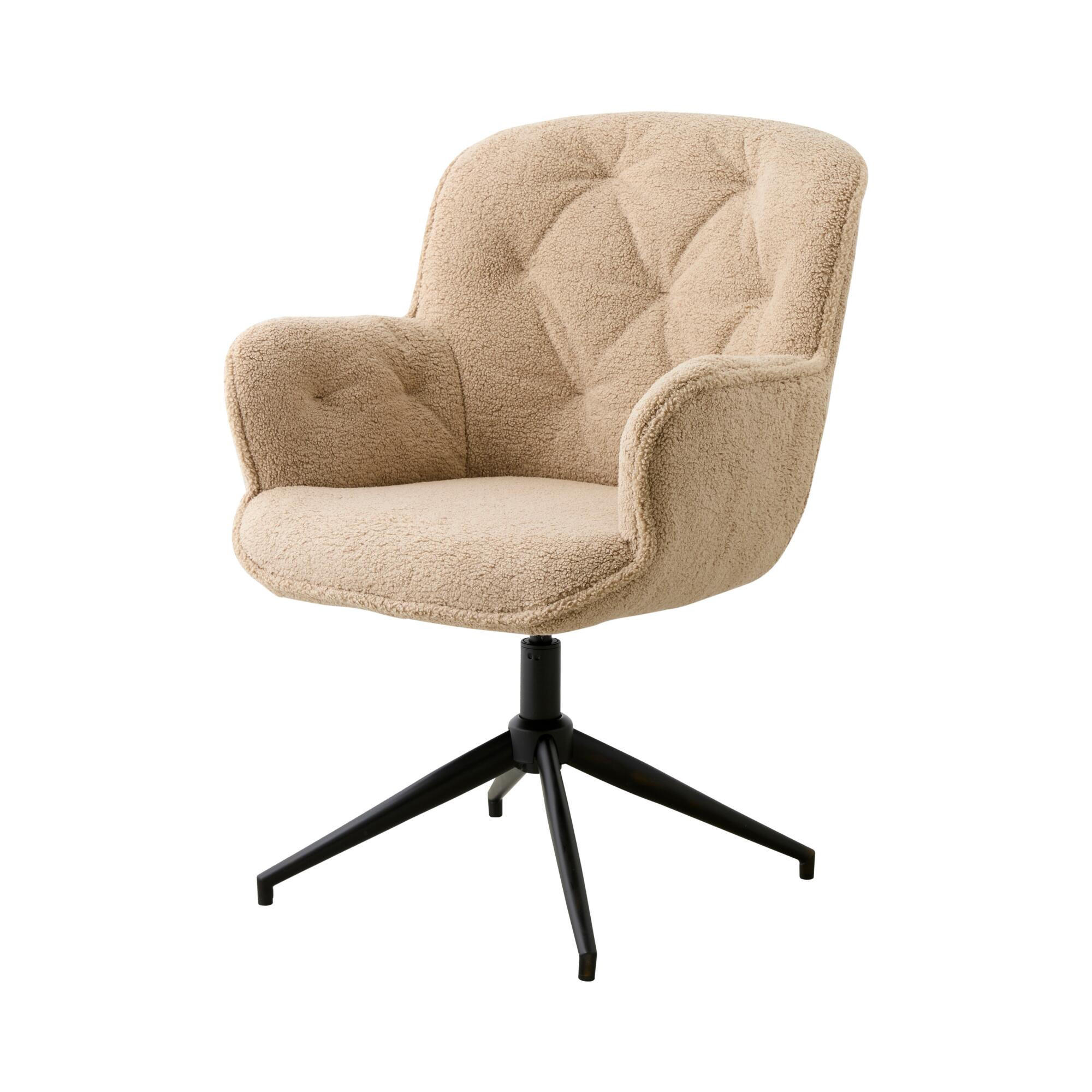ESSZIMMERSTUHL LEA Beige 67x64x93 cm - Beige, Textil (67/93/64cm) - FURNLUX