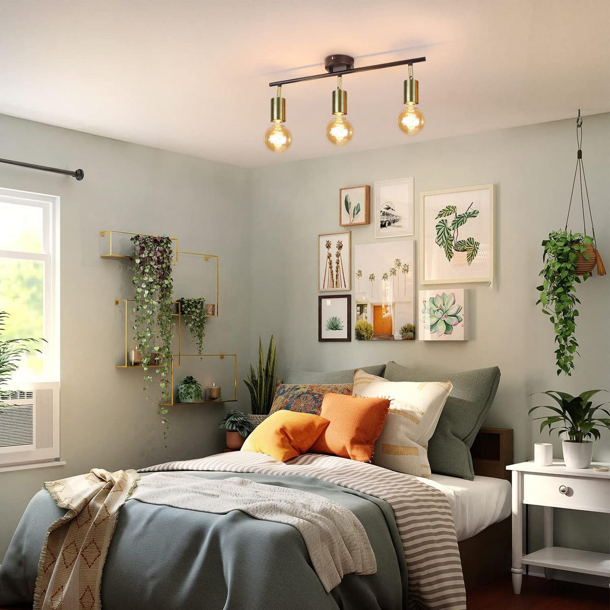 STRAHLER Dank 3-flammig 52/4/12 cm - Goldfarben, Metall (52/4/12cm) - ZMH