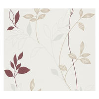 VLIESTAPETE Beige 53/1005 cm - Beige/Rot, Textil (53/1cm) - KUNSTLOFT