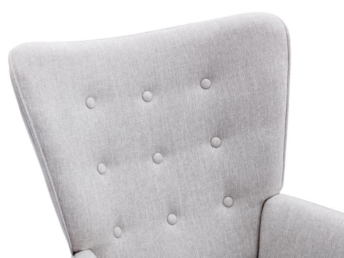 SESSEL - Stoff - Hellgrau - VATELY - Hellgrau, Textil (78/95.5/69cm) - Vente-Unique