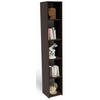 BÜCHERREGAL 180 EX3 Wenge 30/30/180 cm - Wengefarben, Holzwerkstoff (30/180/30cm) - Matkam Möbel